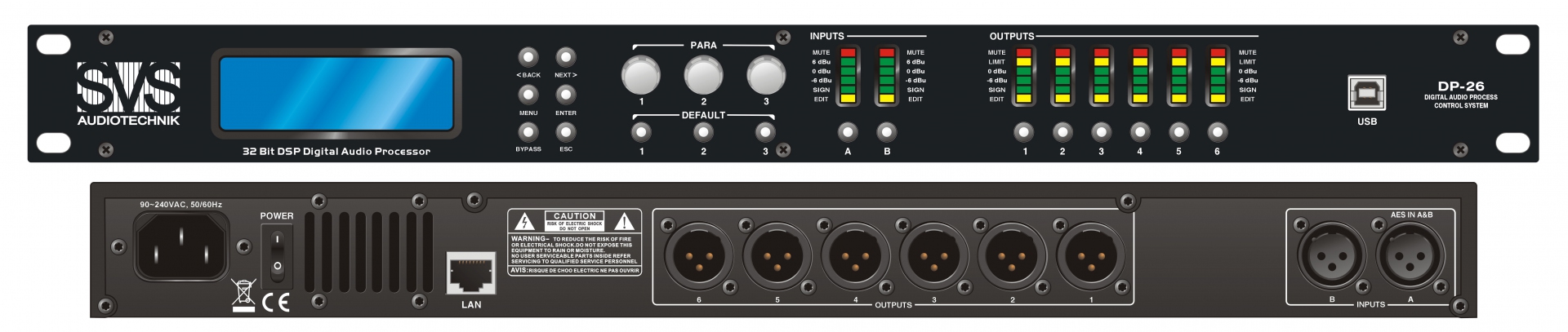 SVS Audiotechnik DP-26 Цифровой процессор: 2 входа 6 выходов в Усть-Лабинске