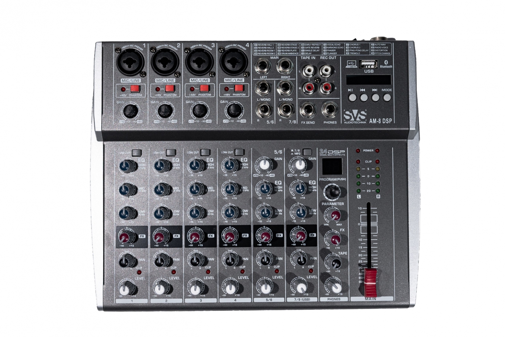 SVS Audiotechnik mixers AM-8 DSP Микшерный пульт аналоговый, 8-канальный в Усть-Лабинске